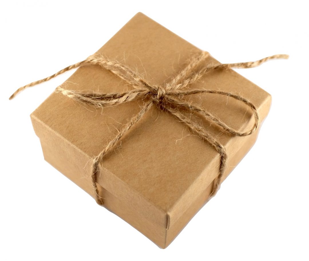 Коробка для подарков Крафт с крышкой (L)