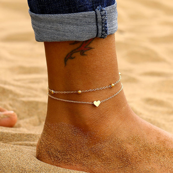 Купить серебряный браслет на ногу в интернет-магазине LU JEWEL