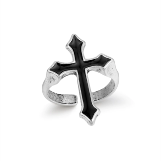 Кольцо Черный крест
