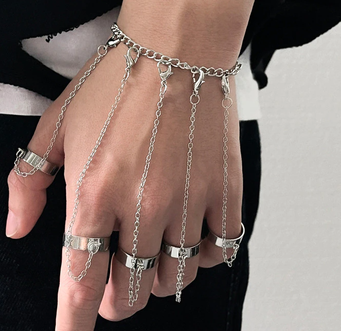 Слейв — кольцо с браслетом на цепочке, разновидности и как носить