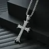 Кулон с цепочкой Крест Готический со стразами - ZIGZAG.com.ua