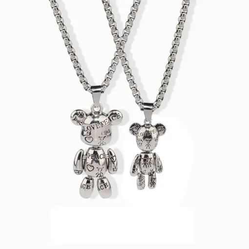 Парные кулоны Мишки Bearbrick - ZIGZAG.com.ua
