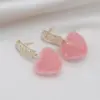 Сережки Цукрові серця Ніжно-рожеві - ZIGZAG.com.ua