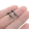 Серьги закрутки Шарик и Конус Черные - ZIGZAG.com.ua