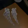 Вечерние серьги Россыпь Камней Серебро - ZIGZAG.com.ua