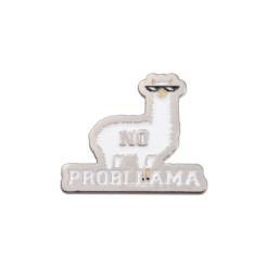 Металевий значок-пін Лама No Probllama