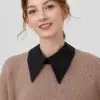 Накладний комір Чорний Класика - ZIGZAG.com.ua