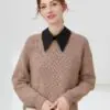 Накладний комір Чорний Класика - ZIGZAG.com.ua