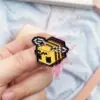 Значок пин металлический Пчела Майнкрафт - ZIGZAG.com.ua