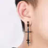 Сережка Кліпса без проколу Хрести з ланцюжками Чорна 1 шт. - ZIGZAG.com.ua