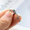 Серьга Клипса без прокола Крест Серебро 1 шт. - ZIGZAG.com.ua