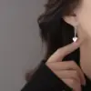Серьги корейские Цепочка круговая Сердца - ZIGZAG.com.ua
