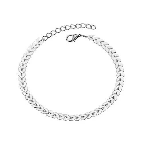 Браслет на ногу Дорожка Серебро - ZIGZAG.com.ua