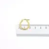 Сережки кільця під Золото діаметр 2 см - ZIGZAG.com.ua