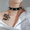 Чокер Шкіряний із шипами - ZIGZAG.com.ua