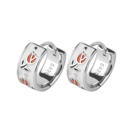 Сережки кільця Тюльпани - ZIGZAG.com.ua