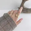 Кільце М'ята пластина під Золото - ZIGZAG.com.ua