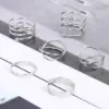 Набор из 6 колец Космос Серебро - ZIGZAG.com.ua