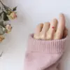 Серебряное покрытие кольцо Красное сердце - ZIGZAG.com.ua