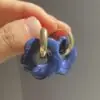 Серьги конструктор Цветок Синие - ZIGZAG.com.ua
