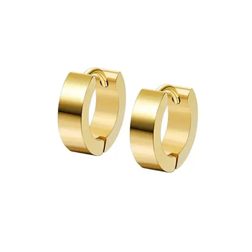 Серьги мужские кольца Золото - ZIGZAG.com.ua