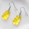 Сережки підвіски Мармеладні ведмедики Жовті - ZIGZAG.com.ua