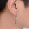 Серьги стальные с подвеской Прямые палочки круглые - ZIGZAG.com.ua