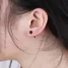 Серьги закрутки Шарик и Конус Черные - ZIGZAG.com.ua