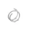 Двойное кольцо спираль пирсинг нос и ухо Серебро 6 мм - 10 мм - ZIGZAG.com.ua
