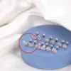 Серьга мікроштанга для вуха Метелик з кристалами - ZIGZAG.com.ua
