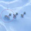 Сережка зі сталі для пірсингу вуха Зірки