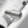 Удлинитель для пирсинга из титана G23 с внешней резьбой - ZIGZAG.com.ua