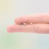 Титанове кільце для пірсингу зі знімною підвіскою Крапля, Сріблясте