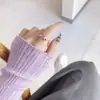 Кільце відкрите з двома кульками Сріблясте