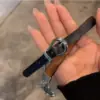 Чокер з пряжкою та ланцюгом Чорний
