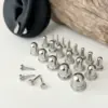 Плаги для вух із нержавіючої сталі та фіксатором Сріблясті 1 мм - 10 мм 2 шт.