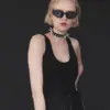 Чокер з довгими та короткими шипами Чорний